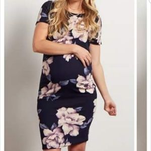 Pink Blush maternity dress